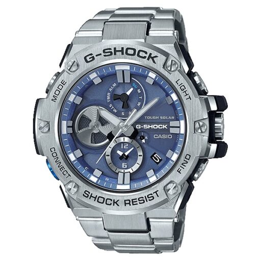 đồng hồ g-shock gst-b100-2a mặt xanh siêu đẹp