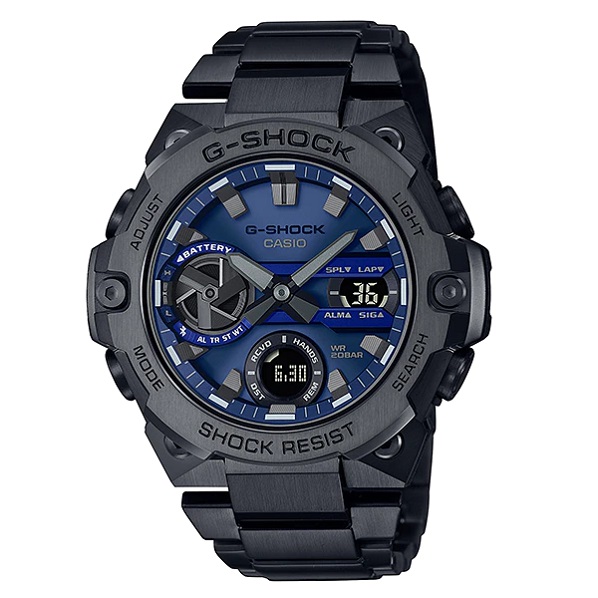 đồng hồ g-shock gst-b400bd-1a2 đen mặt xanh siêu đẹp